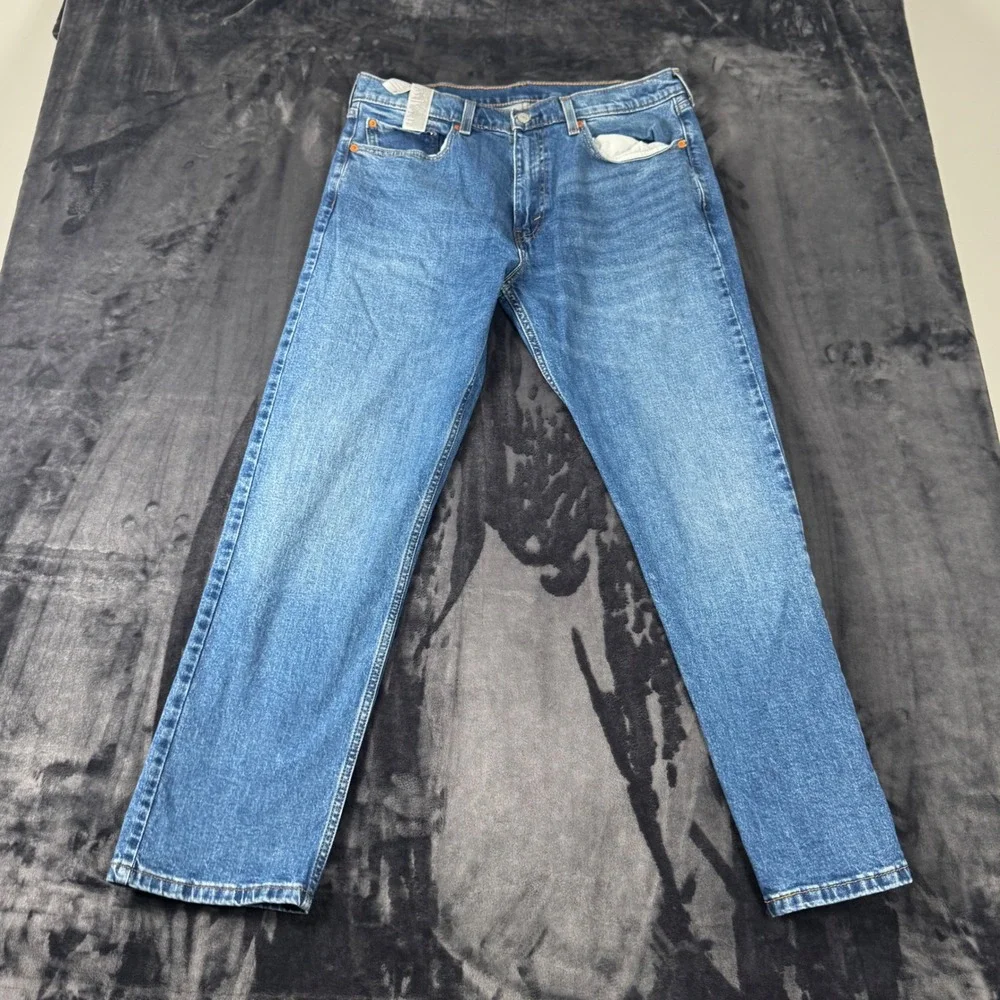 Levi's 505 Regular Fit Jeans Mens 36x32 Blue Straight Leg Denim 00505-2601